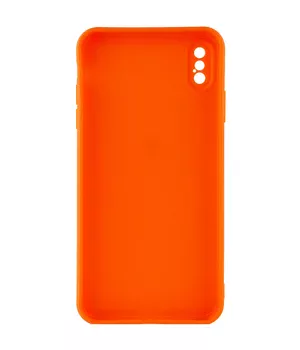 Силиконовый чехол Candy Full Camera для Apple iPhone XS Max (6.5") Оранжевый / Orange