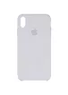 Чехол Silicone case (A) для Apple iPhone XS Max (6.5") Белый / White