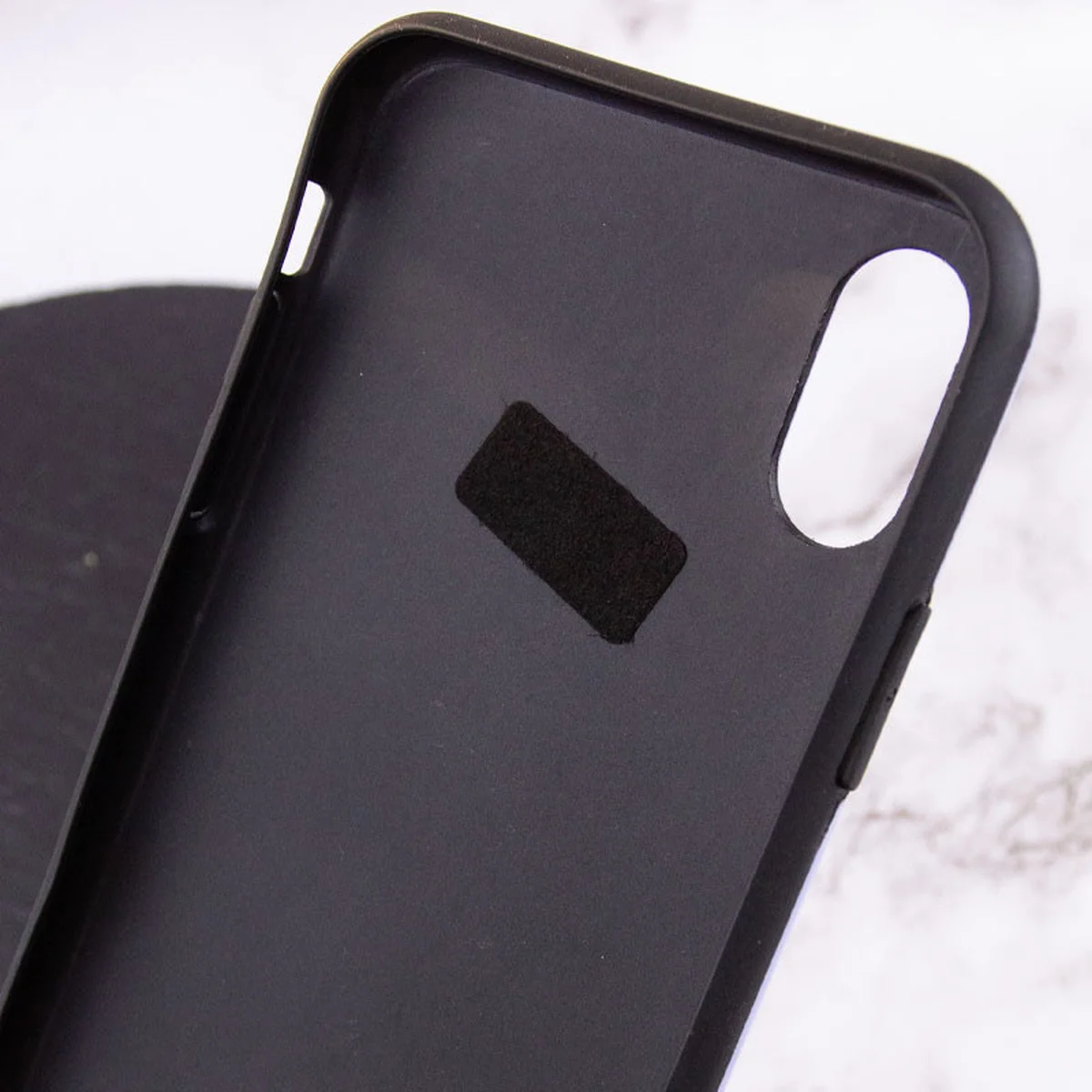 Чохол Funny Holder з кольоровим ремінцем для Apple iPhone XS Max (6.5") Фіолетовий / Малиновий