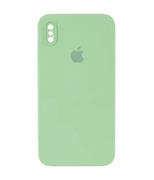 Чохол Silicone Case Square Full Camera Protective (AA) для Apple iPhone XS Max (6.5 ") М'ятний / Mint