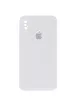Чехол Silicone Case Square Full Camera Protective (AA) для Apple iPhone XS Max (6.5") Белый / White