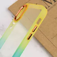 Чохол TPU+PC Fresh sip series Apple iPhone XS Max (6.5") Бірюзовий / Помаранчевий