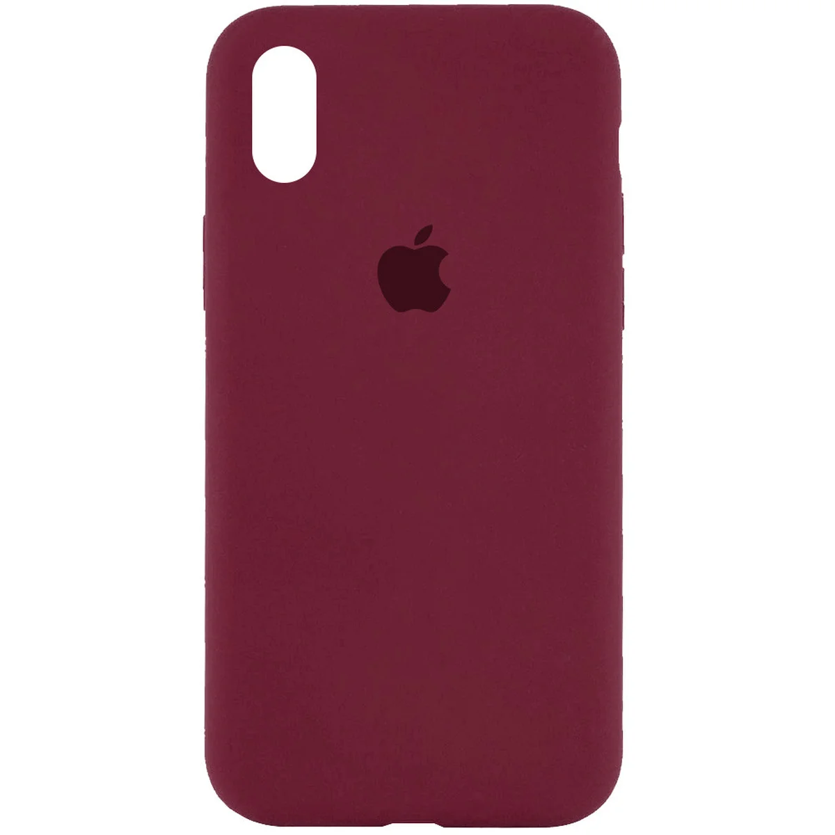 Чохол Silicone Case Full Protective (AA) для Apple iPhone XS Max (6.5 ") Бордовий / Plum
