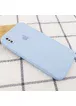 Чохол Silicone Case Square Full Camera Protective (AA) для Apple iPhone XS Max (6.5 ") Блакитний / Mist blue