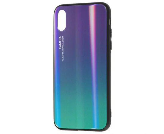 TPU + Glass чохол Luster для Apple iPhone XS Max (6.5 ") Синій