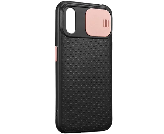 Чохол Camshield Black TPU зі шторкою захищає камеру для Apple iPhone XS Max (6.5 ") Чорний / Rose Gold