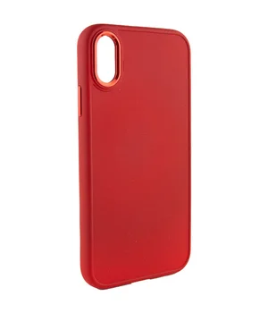 TPU чохол Bonbon Metal Style для Apple iPhone XS Max (6.5") Червоний / Red