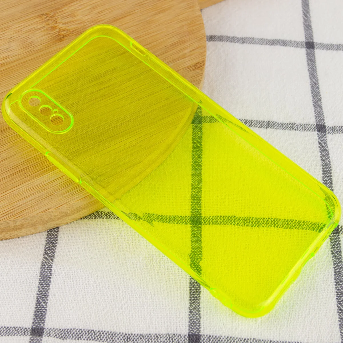 Матовый полупрозрачный TPU чехол с защитой камеры для Apple iPhone XS Max (6.5") Зеленый / Light Green