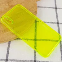 Матовый полупрозрачный TPU чехол с защитой камеры для Apple iPhone XS Max (6.5") Зеленый / Light Green