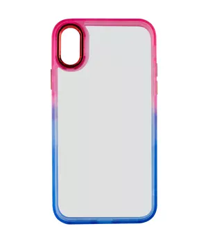 Чехол TPU+PC Fresh sip series для Apple iPhone XS Max (6.5") Синий / Розовый