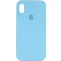 Чехол Silicone Case Full Protective (AA) для Apple iPhone XS Max (6.5") Бирюзовый / Swimming pool