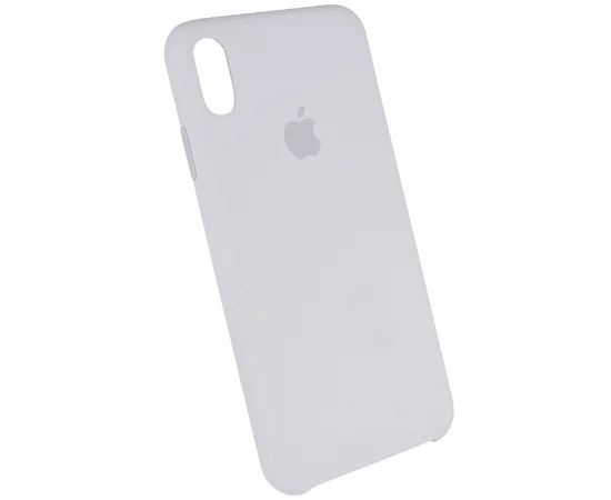 Чехол Silicone case (A) для Apple iPhone XS Max (6.5") Белый / White