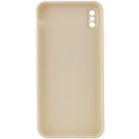 Силіконовий чохол Candy Full Camera для Apple iPhone XS Max (6.5 ") Бежевий / Antigue White