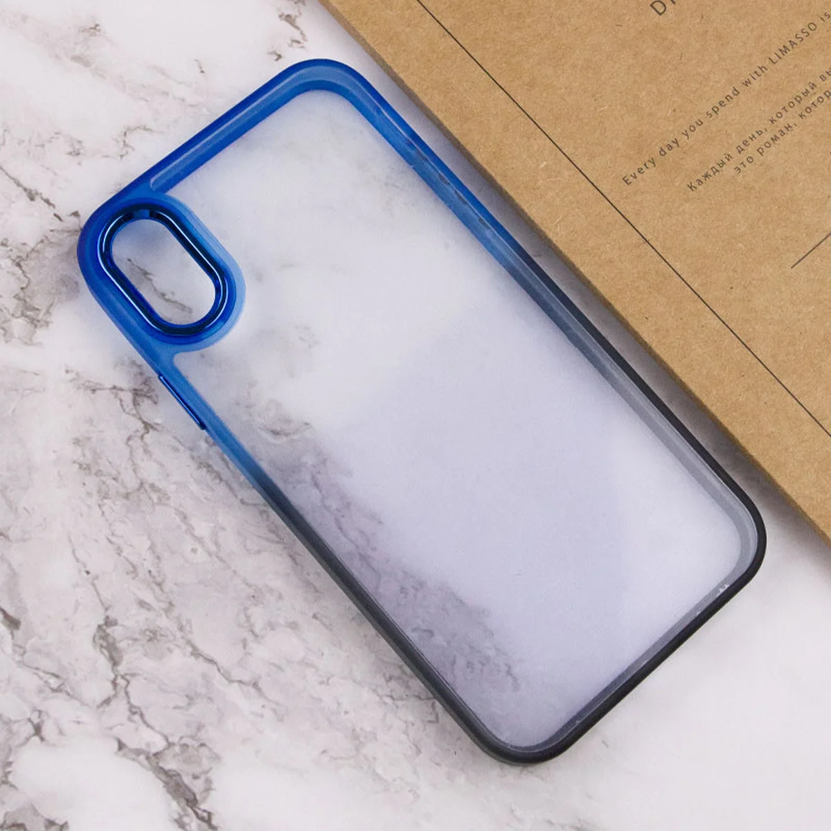 Чохол TPU+PC Fresh sip series для Apple iPhone XS Max (6.5") Чорний / Синій