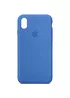 Чехол Silicone Case Full Protective (AA) для Apple iPhone XS Max (6.5") Синий / Capri Blue