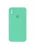 Чехол Silicone Case Square Full Camera Protective (AA) для Apple iPhone XS Max (6.5") Зеленый / Spearmint