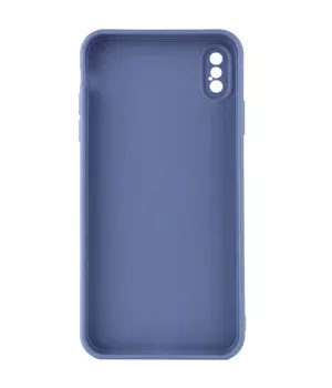 Силиконовый чехол Candy Full Camera для Apple iPhone XS Max (6.5") Голубой / Mist blue