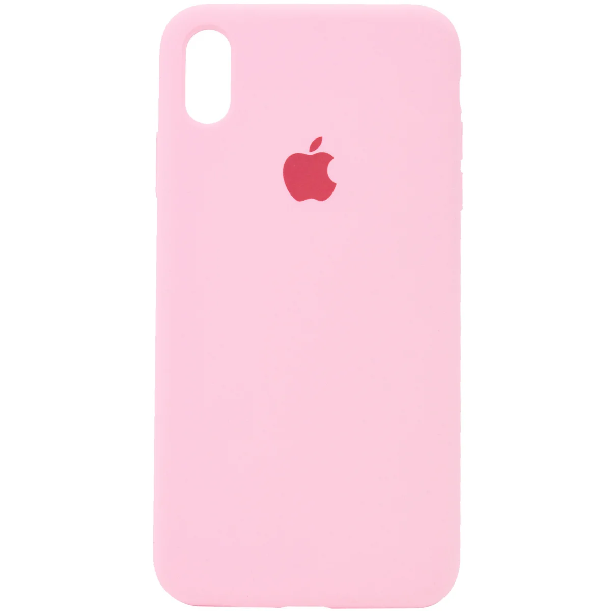 Чохол Silicone Case Full Protective (AA) для Apple iPhone XS Max (6.5 ") Рожевий / Light pink