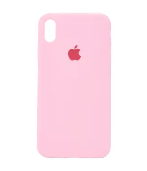 Чохол Silicone Case Full Protective (AA) для Apple iPhone XS Max (6.5 ") Рожевий / Light pink