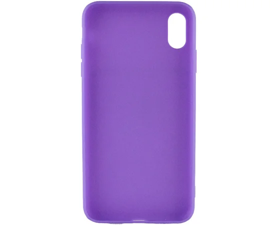 Силіконовий чохол Candy для Apple iPhone XS Max (6.5 ") Бузковий