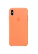 Чехол Silicone case (AAA) для Apple iPhone XS Max (6.5") Оранжевый / Papaya