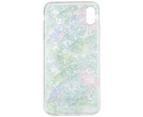 Накладка Glue Case Фламинго для Apple iPhone XS Max (6.5") Зеленый
