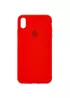 Чохол Silicone case (A) (з закритим низом) для Apple iPhone XS Max (6.5 ") Червоний / Red