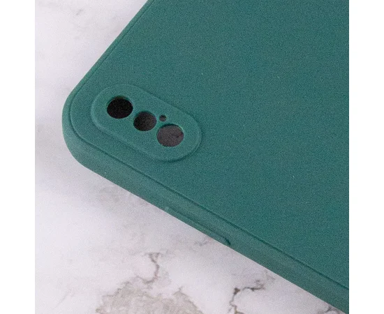 Силіконовий чохол Candy Full Camera для Apple iPhone XS Max (6.5 ") Зелений / Forest green