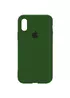 Чехол Silicone Case Full Protective (AA) для Apple iPhone XS Max (6.5") Зеленый / Dark Olive