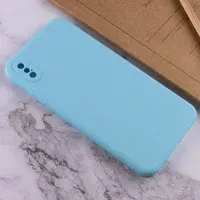 Силіконовий чохол Candy Full Camera для Apple iPhone XS Max (6.5 ") Бірюзовий / Turquoise