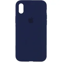 Чохол Silicone Case Full Protective (AA) для Apple iPhone XS Max (6.5 ") Синій / Deep navy