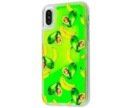 TPU+PC чехол Lovely Stream Neon sand для Apple iPhone XS Max (6.5") Бананы