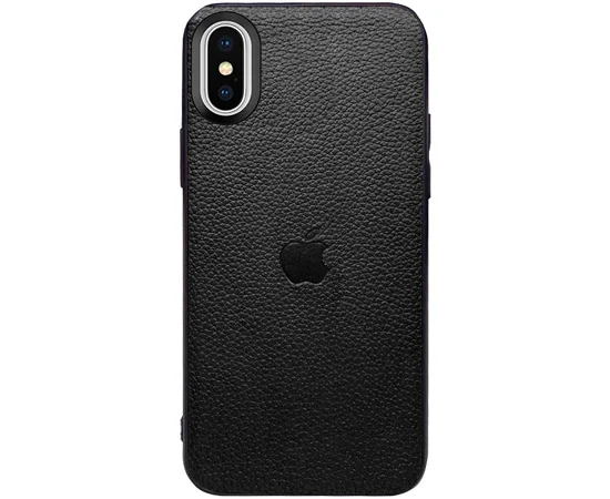 Шкіряна накладка Epic Vivi Logo series для Apple iPhone XS Max (6.5 ") Чорний