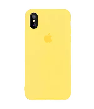 Чохол Silicone case (A) (з закритим низом) для Apple iPhone XS Max (6.5 ") Жовтий / Yellow