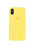 Чехол Silicone case (A) (с закрытым низом) для Apple iPhone XS Max (6.5") Желтый / Yellow