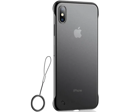 TPU + PC чохол LikGus Edge (+ кільце) для Apple iPhone XS Max (6.5 ") Чорний