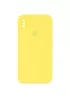 Чохол Silicone Case Square Full Camera Protective (AA) Apple iPhone XS Max (6.5") Жовтий / Yellow