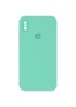 Чехол Silicone Case Square Full Camera Protective (AA) для Apple iPhone XS Max (6.5") Бирюзовый / Turquoise