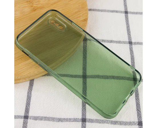 Матовий напівпрозорий TPU чохол із захистом камери для Apple iPhone XS Max (6.5 ") Зелений / Green
