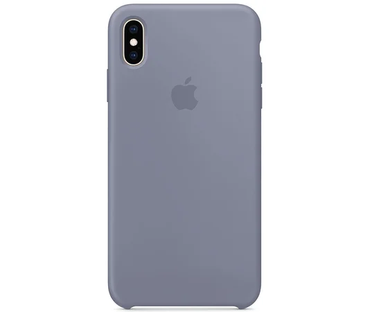 Чехол Silicone case (AAA) для Apple iPhone XS Max (6.5") Серый / Lavender Gray