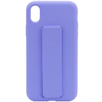 Чохол Silicone Case Hand Holder для Apple iPhone XS Max (6.5 ") Бузковий / Dasheen