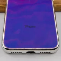 TPU+Glass чехол Gradient Rainbow с лого для Apple iPhone XS Max (6.5") Фиолетовый
