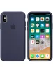 Чохол Silicone case (A) для Apple iPhone XS Max (6.5 ") Темний Синій / Midnight Blue