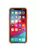 Чехол Silicone case (AAA) для Apple iPhone XS Max (6.5") Оранжевый / Papaya