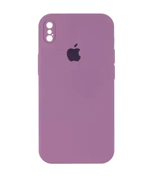 Чохол Silicone Case Square Full Camera Protective (AA) Apple iPhone XS Max (6.5") Ліловий / Lilac Pride