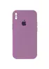 Чехол Silicone Case Square Full Camera Protective (AA) для Apple iPhone XS Max (6.5") Лиловый / Lilac Pride