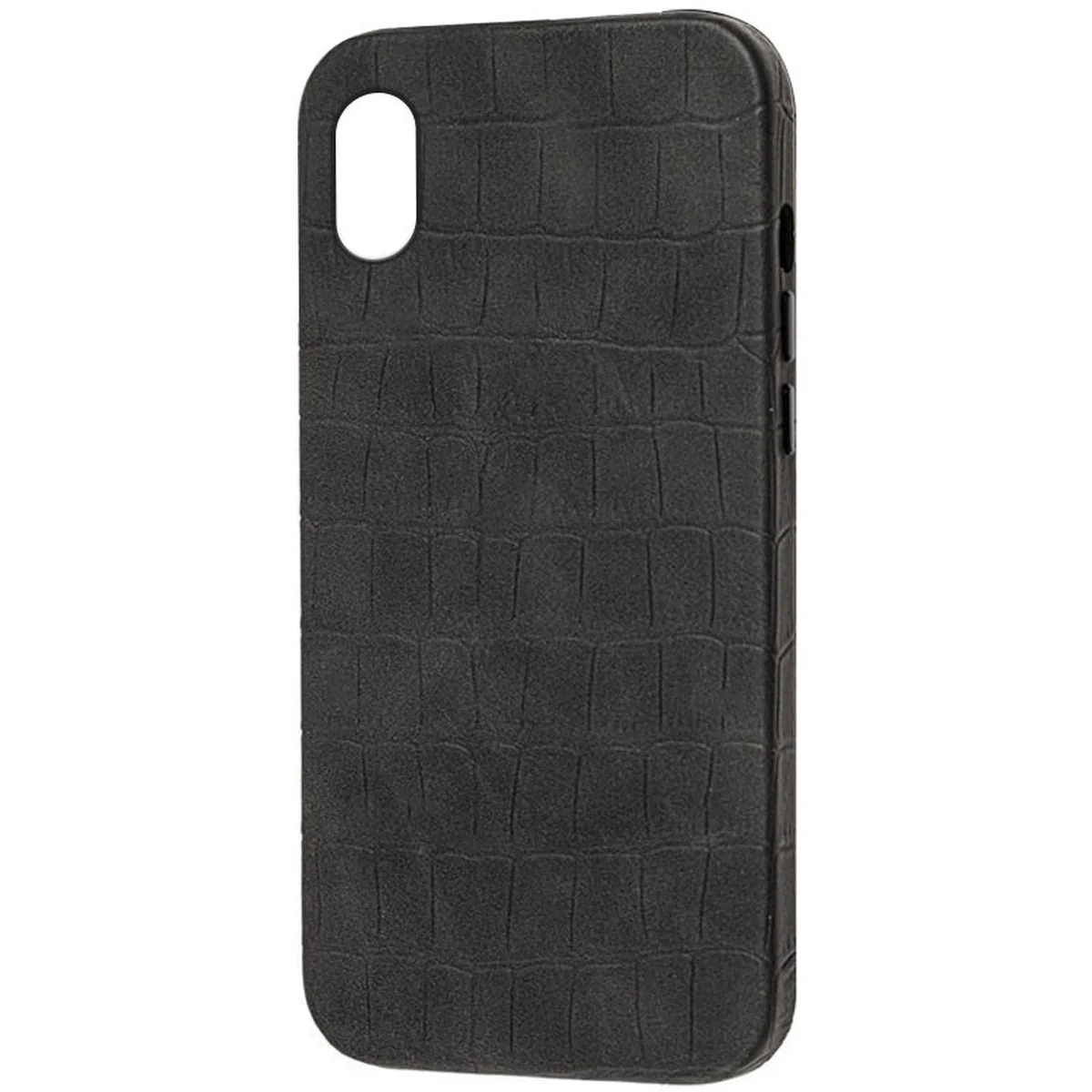 Кожаный чехол Croco Leather для Apple iPhone XS Max (6.5") Black