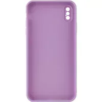 Силіконовий чохол Candy Full Camera для Apple iPhone XS Max (6.5 ") Бузковий / Dasheen