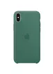 Чехол Silicone case (A) для Apple iPhone XS Max (6.5") Зеленый / Pine green