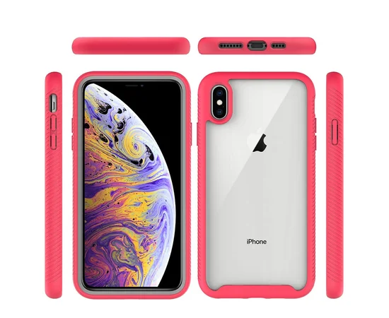 Ударостійкий чохол Full-body Bumper Case для Apple iPhone XS Max (6.5 ") Рожевий